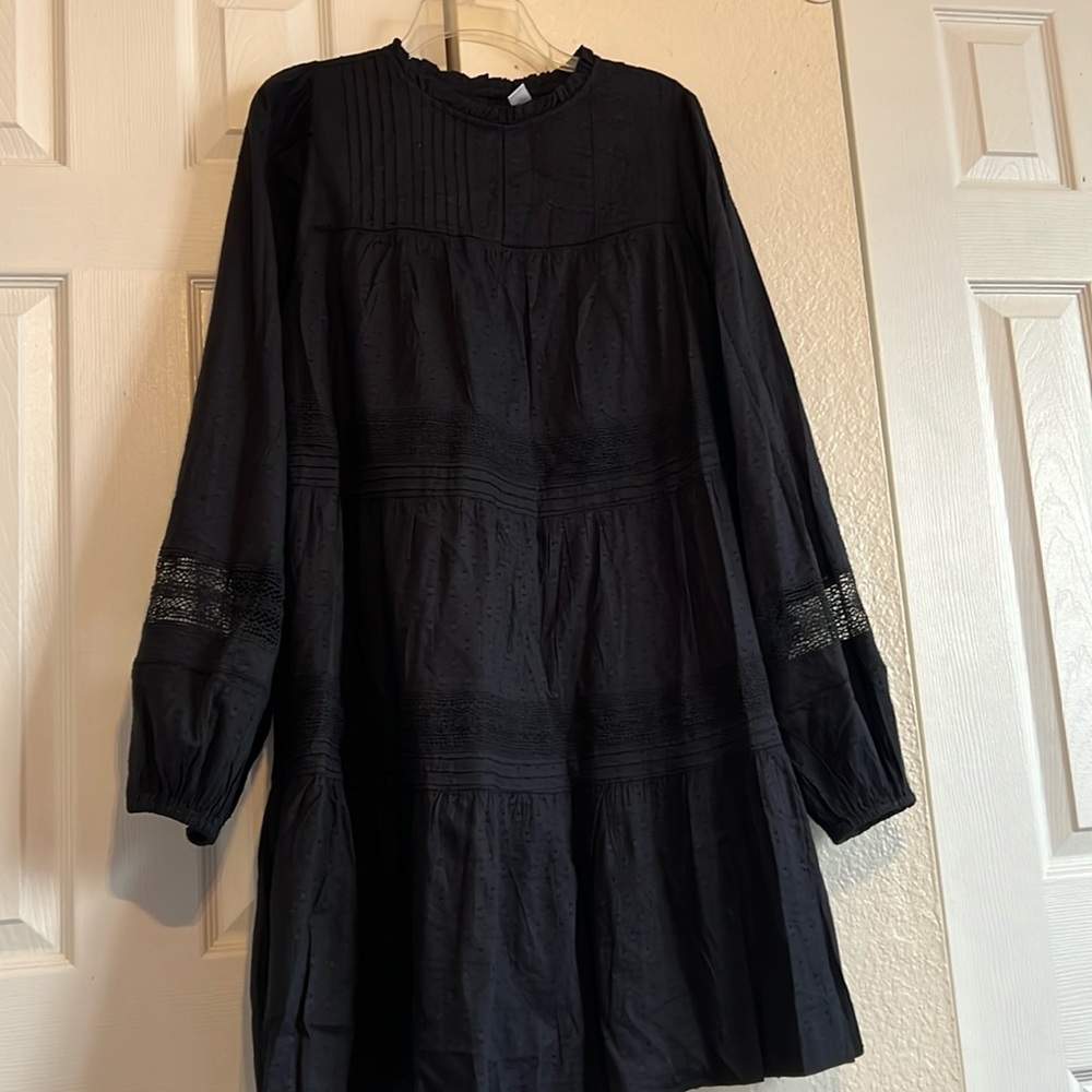 Long sleeve black old navy dress! Size L Tall